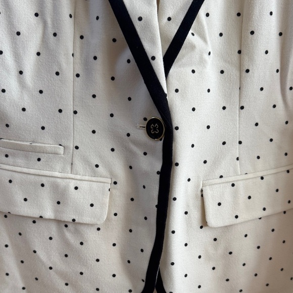 Merona Women's Blazer with Black Polka Dots - Picture 4 of 6